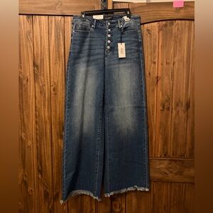 Judy Blue high rise dark wash button fly denim